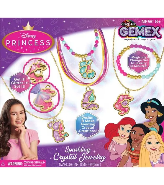 Disney Princess Gemex Sparkling Crystal Jewelry Making Kit