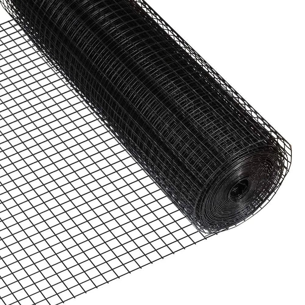 Amagabeli 36inch x 50ft Hardware Cloth 1 inch Square 16 Gauge Black Vinyl Coated Welded Fence Mesh Roll for Home and Garden Fence and Pet Enclosures