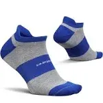 Feetures High Performance Max Cushion No Show Tab Boost Blue / Large