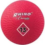 Champion Sports Playground Ball, Red / 13"