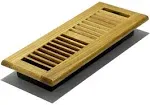 Decor Grates WL412-M 4-Inch by 12-Inch Wood Louver Floor Register Medium Oak