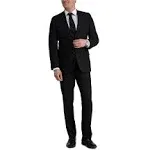 Men's J.M. Haggar Premium Tailored-Fit Stretch Flat-Front Suit Pants - Black 33x32