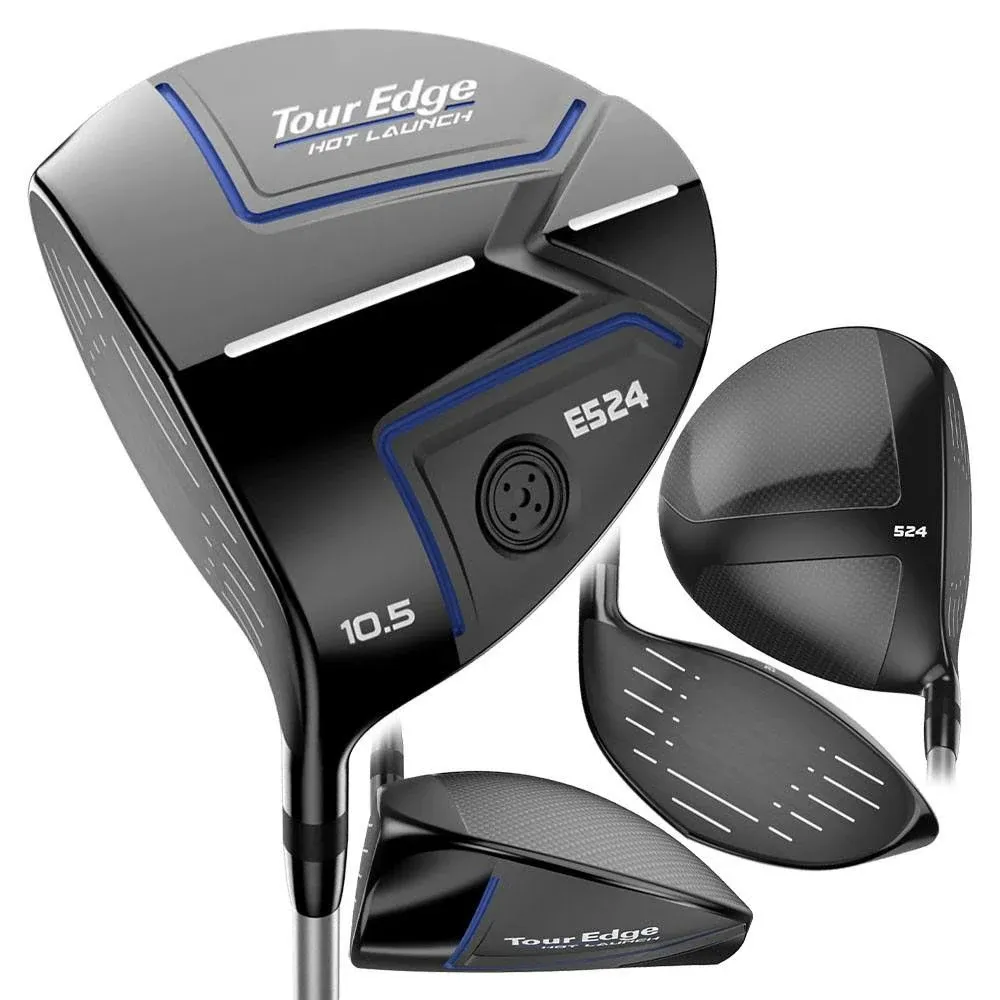 Tour Edge Hot Launch E524 Driver RH 10.5 Aldila Ascent PL 55 (S)