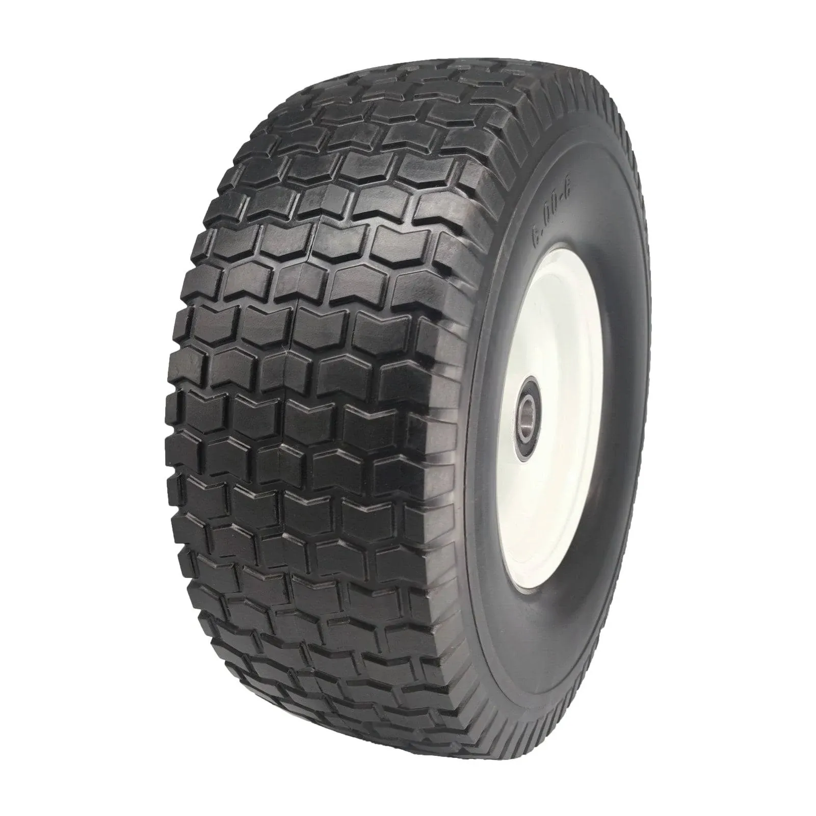 Ogracwheel Flat Free Lawn Mower Tire 13x5-6 with 3/4 and 5/8 Bearings, 3-in ...