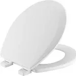 Bemis 500TTT 000 Wood Round Toilet Seat in White