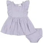 Gerber Baby and Toddler Girls' Gauze Dress & Diaper Cover Set - 2-Piece