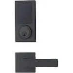 Grade 3 Electronic Touchscreen Deadbolt Door Keypad Lock w/Passage Lever, Black