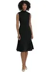 Maggy London Women's Sleeveless Cowl Neck Dress with Fluted Skirt Office Workwear