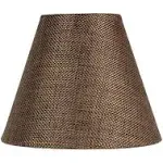 3x6x5 Chocolate Burlap Chandelier Lampshade