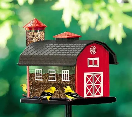 Audubon Red Barn Combo Seed Bird Feeder 6290