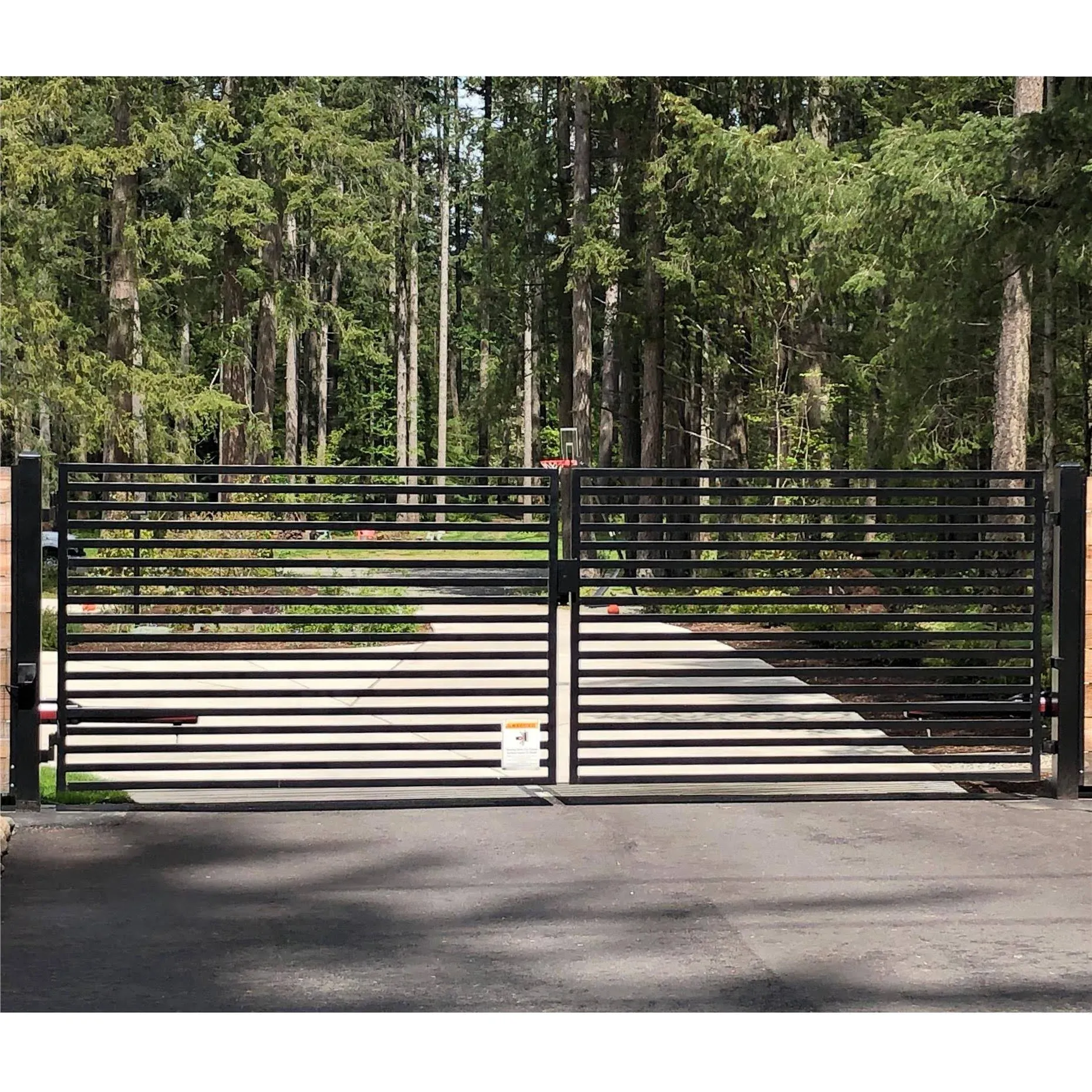 Aleko Milan Style Dual Swing Driveway Gate