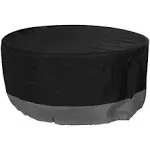 Sunnydaze Decor 2-Tone Polyester Round Outdoor Fire Pit Cover