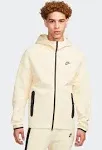 Nike Men's Tech Fleece Full-Zip Windrunner Hoodie, Large, Coconut Milk