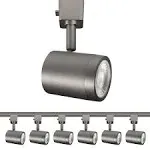 H Series Charge LED Track Head Multi Pack by WAC Lighting, Brushed Nickel, H-8010-30-BN-6