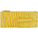 Brahmin Credit Card Melbourne Embossed Leather Wallet - Buttercup