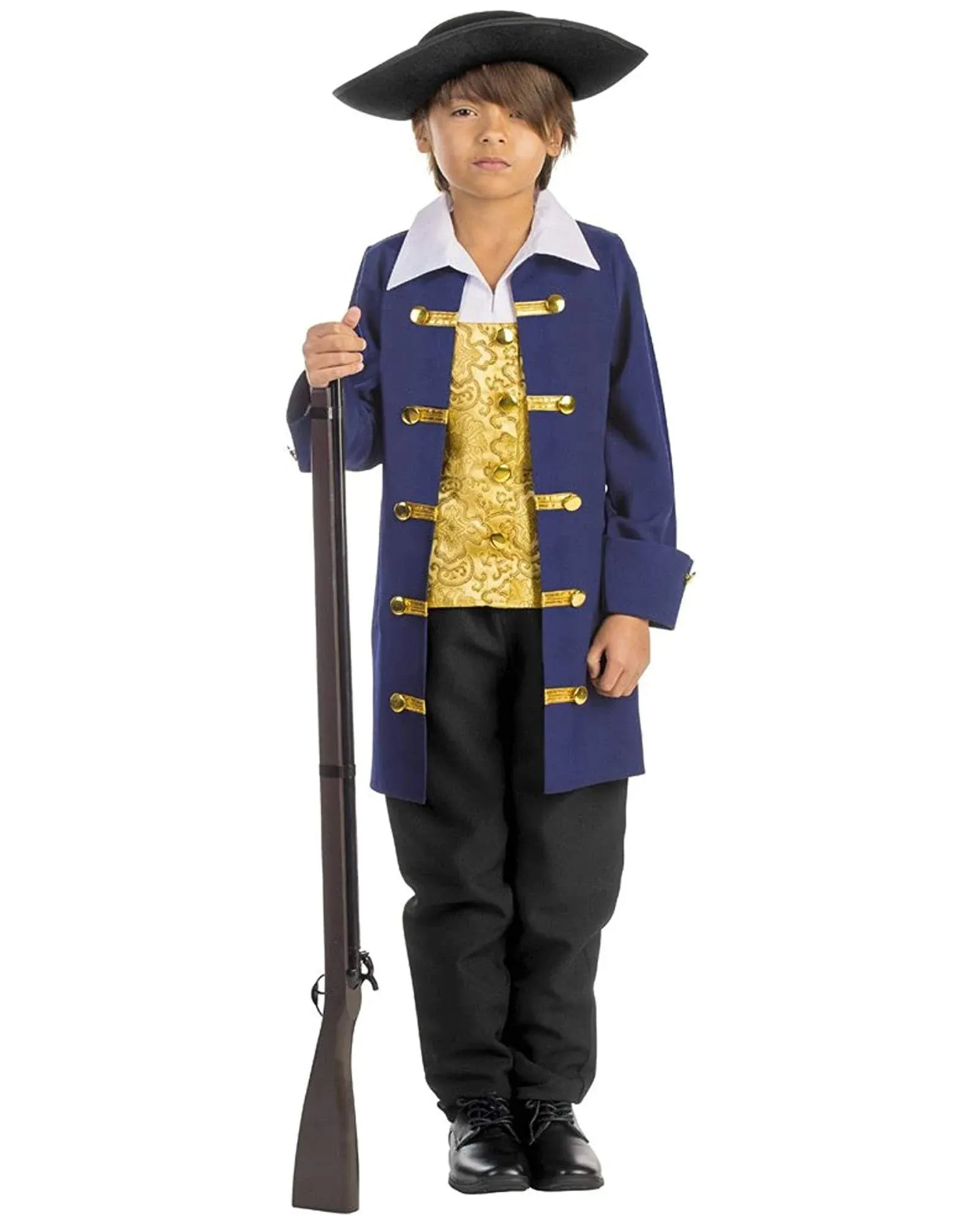 Dress-Up-Ameri<wbr/>ca Colonial Costume for Kids - Revolutionary War Costume For Boys