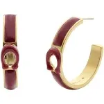 COACH Women's Signature Tabby Hoop Earrings