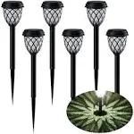 ruhotili Solar Outdoor Lights Solar Lights Outdoor Waterproof IP65 Bright Powered by Solar Garden Path Lights for Patio