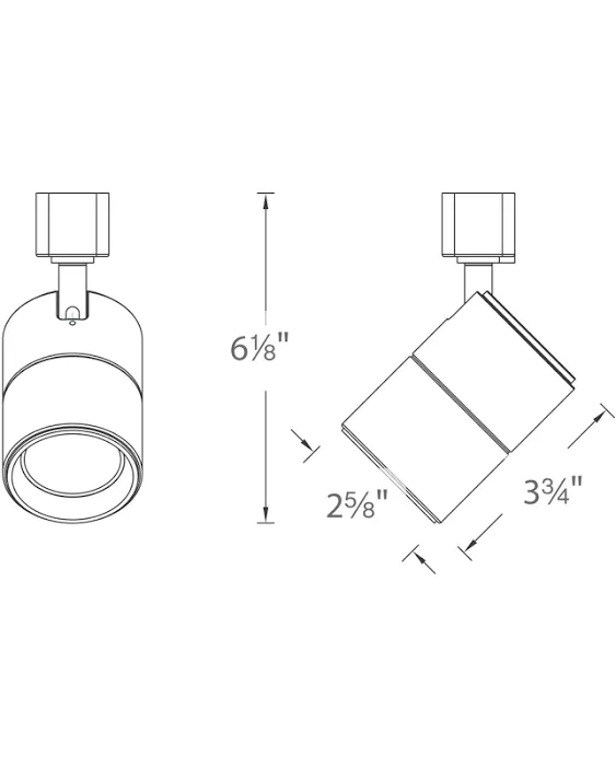 WAC Lighting - J-LED202-30-BK Summit LED Track Head