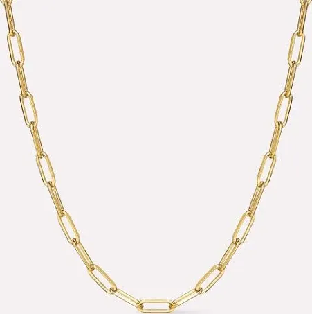 Ana Luisa Link Chain Necklace - Laura Bold - Gold, Gold