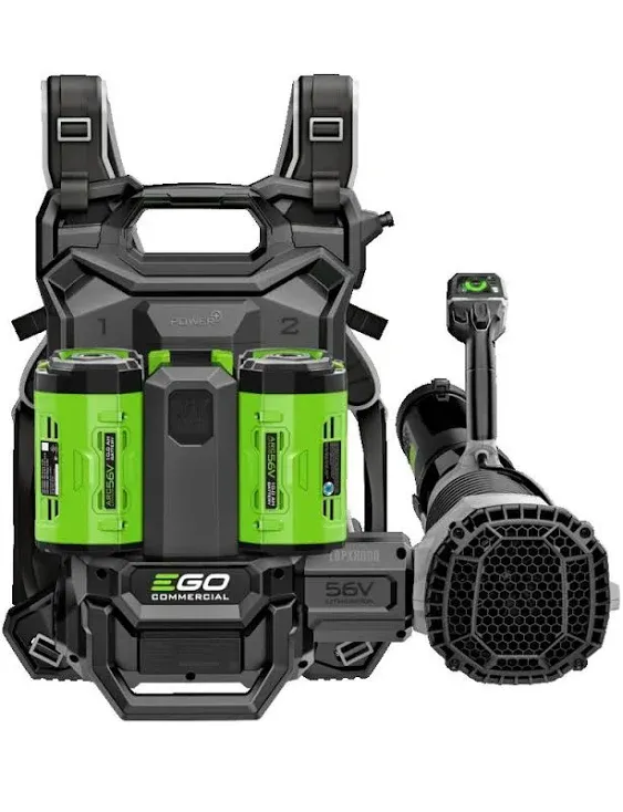 EGO Commercial Backpack Blower Kit 800 CFM with 2x 10Ah Battery  560W Charger