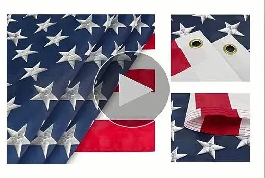 American Flag 3x5 FT Outdoor 300D Oxford Nylon for High Winds,The Strongest, Longest Lasting,US Flag,American Flags 3x5 for Outside, with Luxury Embroidered Stars and Brass Grommets