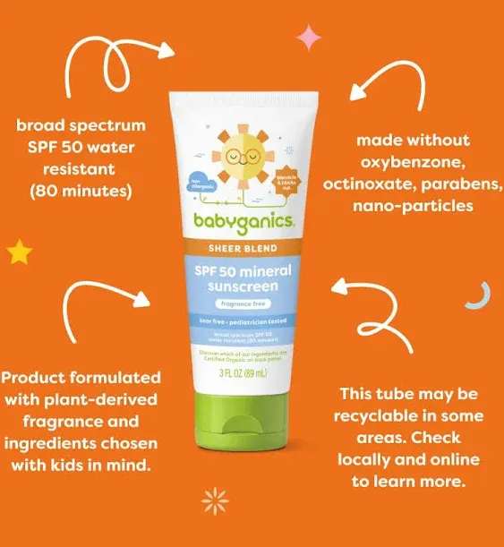 Babyganics 50 SPF Sunscreen Lotion