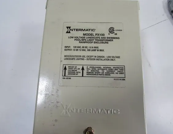 Intermatic - PX100 - Pool Light 100-Watt Safety Transformer, Beige