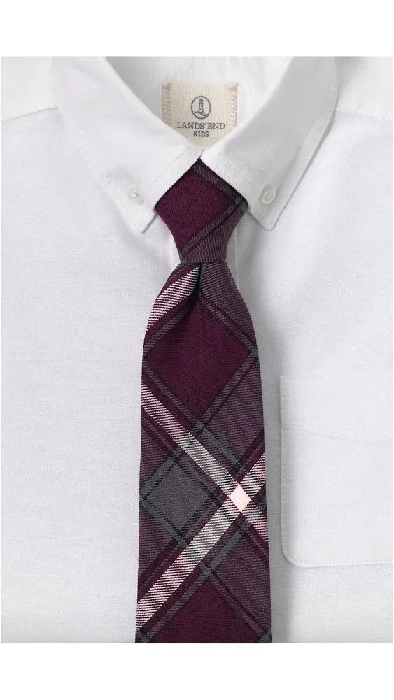 Lands' End Adult Plaid Tie