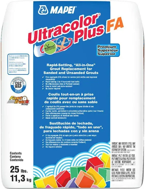 Mapei Ultracolor Plus FA Grout - 25 lbs (15 - Bone)