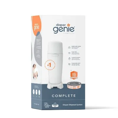 Playtex Diaper Genie Complete Diaper Pail With Refill In Grey