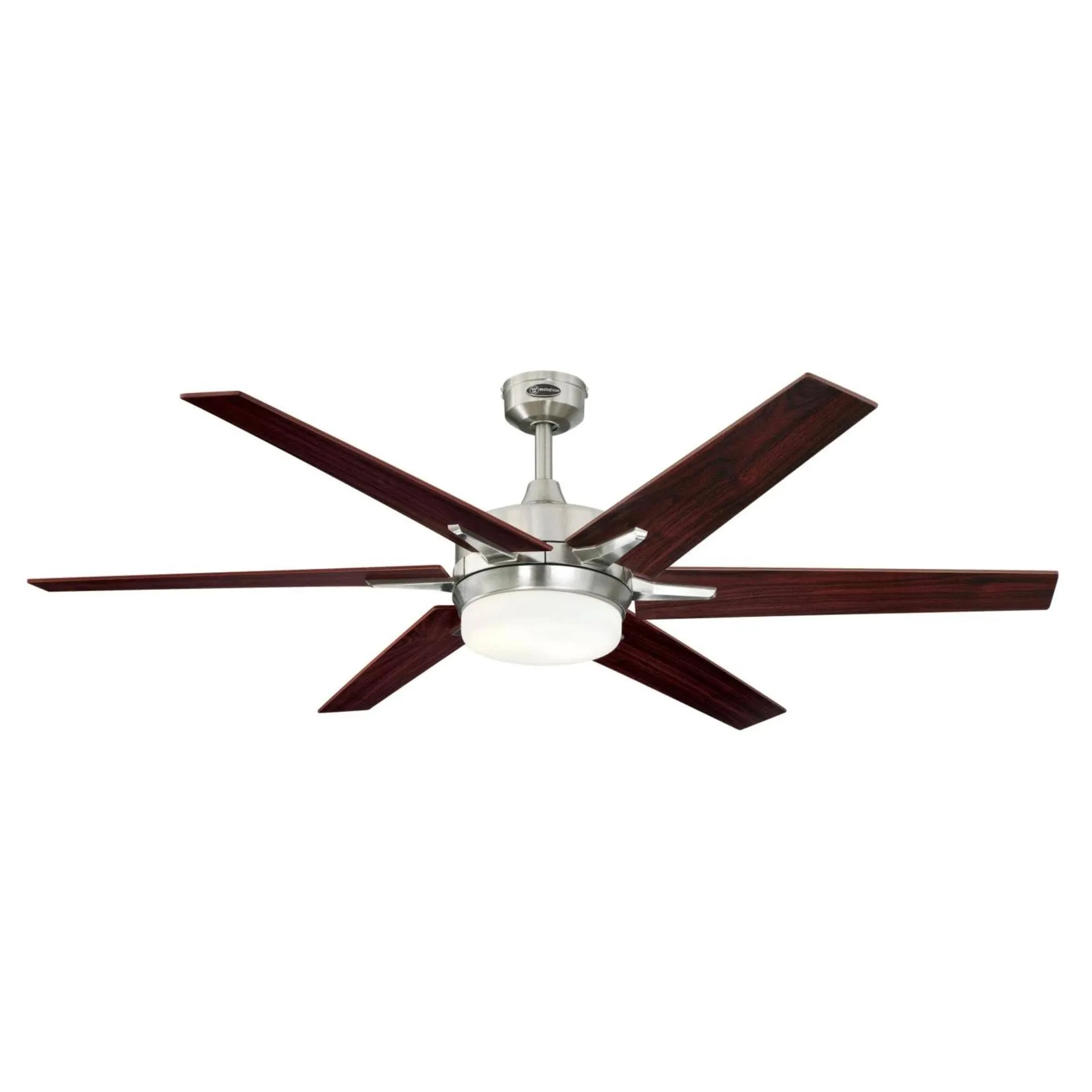 Westinghouse 7207700 Cayuga 60" Ceiling Fan with Light Kit Brushed Nickel