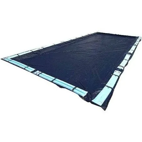 SWIMLINE HYDROTOOLS Super Guard Heavy Duty Pool Cover For Above Ground Swimming Pools |30 X 50 FT Cover | Blue / Black | Water Tube Sleeves | UV Protected For 25X45 FT Rectangle Pools | CO83050R