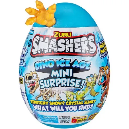 Zuru SMASHERS7456B Smashers Dino Ice Age Surprise, Mini Egg, Saber Dinosaur ...