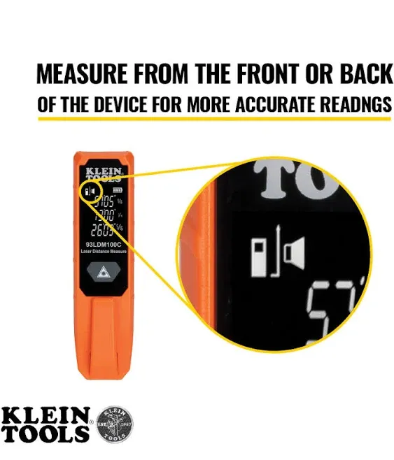 Klein Tools 93LDM100C Compact Laser Distance Measure