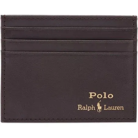 Polo Ralph Lauren Leather Card Holder Brown