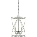 Westinghouse 6303800 Isadora Three-Light Indoor Chandelier, Brushed Nickel Finish,