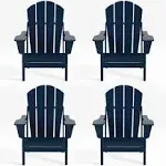 WestinTrends Outdoor Patio Folding Adirondack Chair Set