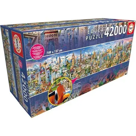 Educa Around the World Collection 42000 Pieces Jigsaw Puzzle Ages 12+ and Up