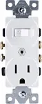 GE Wall Switch Outlet - 59797, White