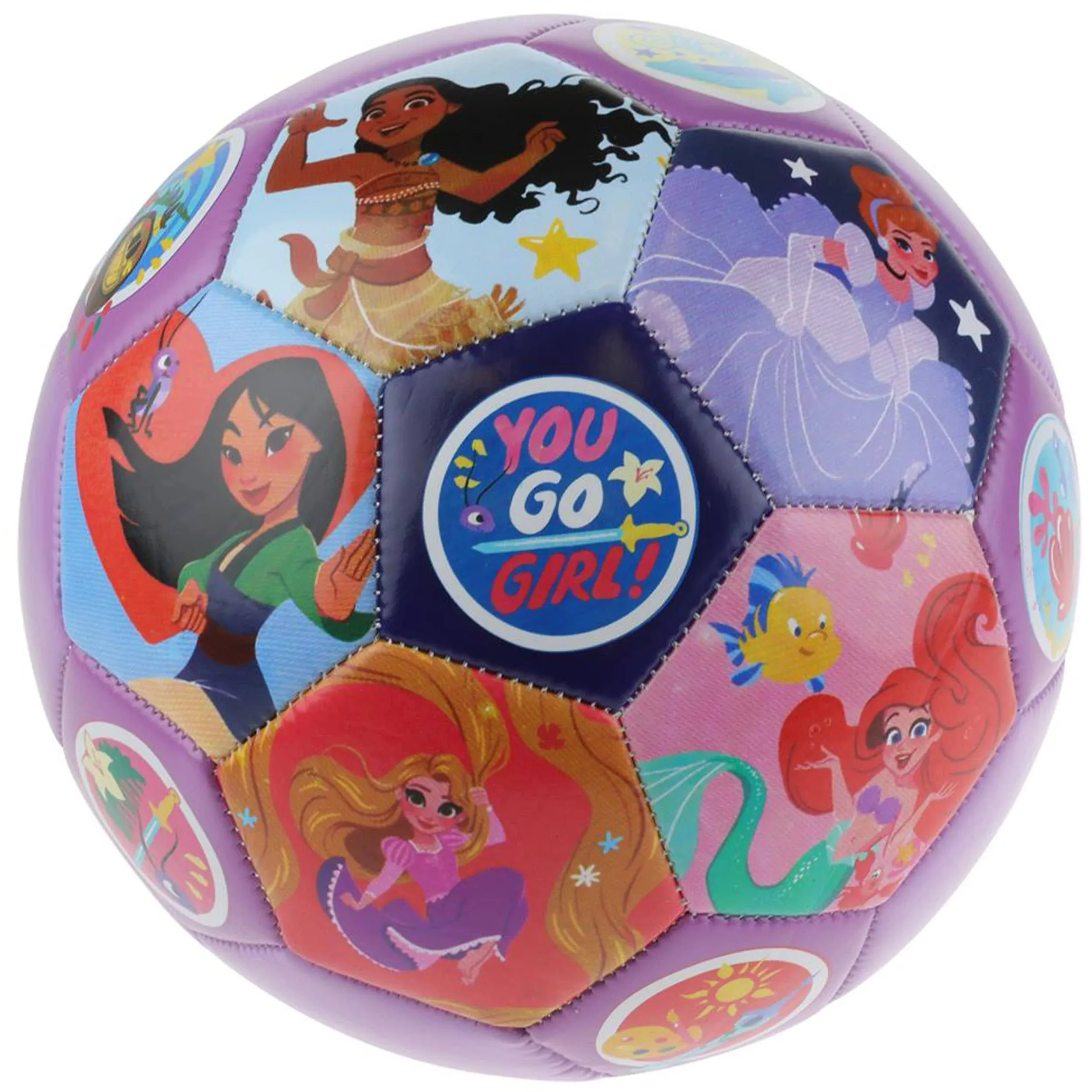 Capelli Sport Disney Princess Soccer Ball, You Go Girl Youth Kids Soccer Ball ...