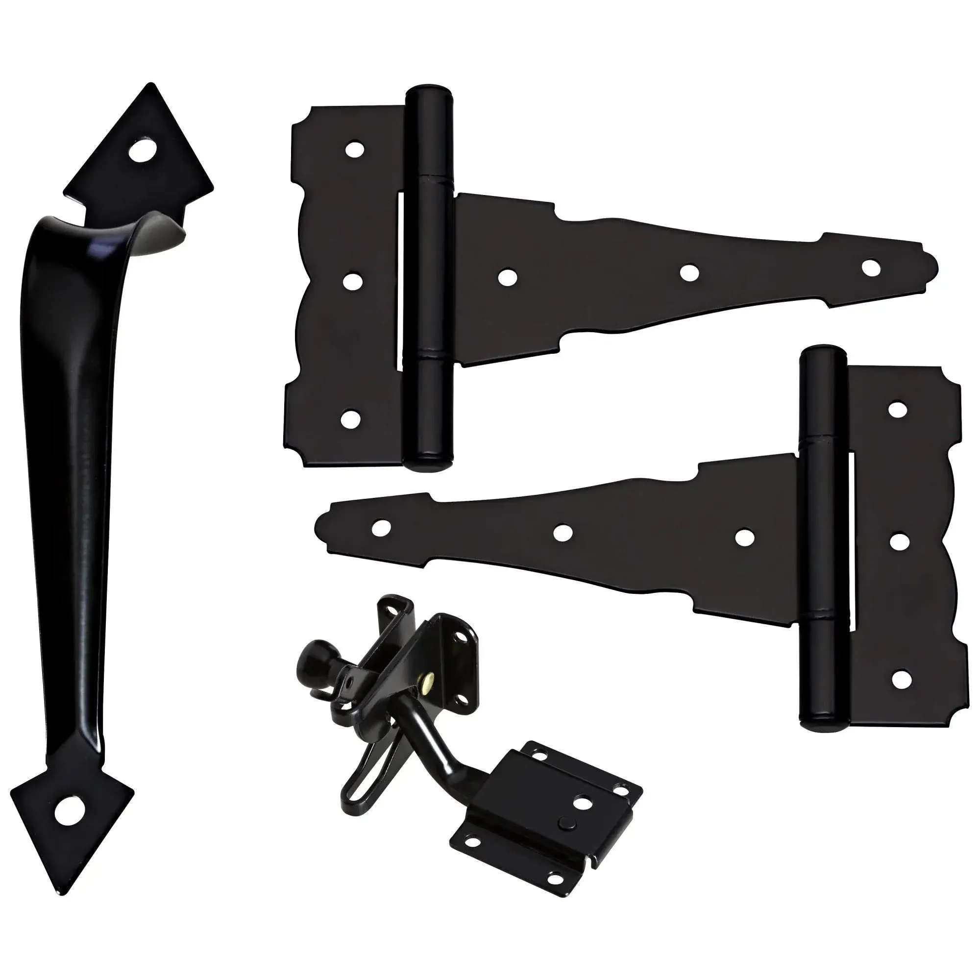 National Hardware Decorative Gate Kit, Black