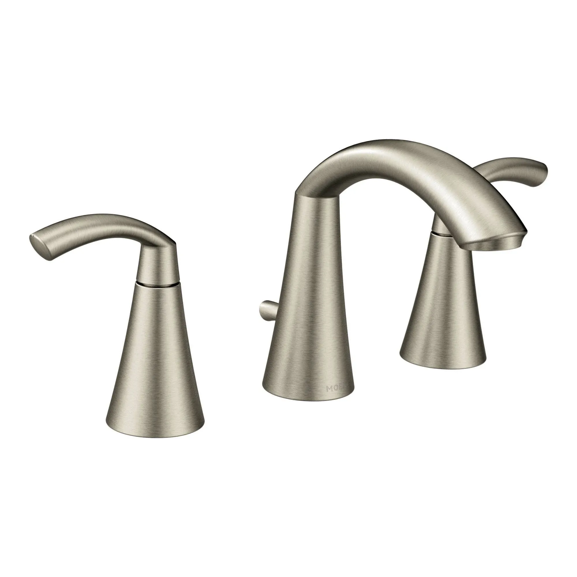 Moen Glyde Brushed Nickel Two-Handle Bathroom Faucet