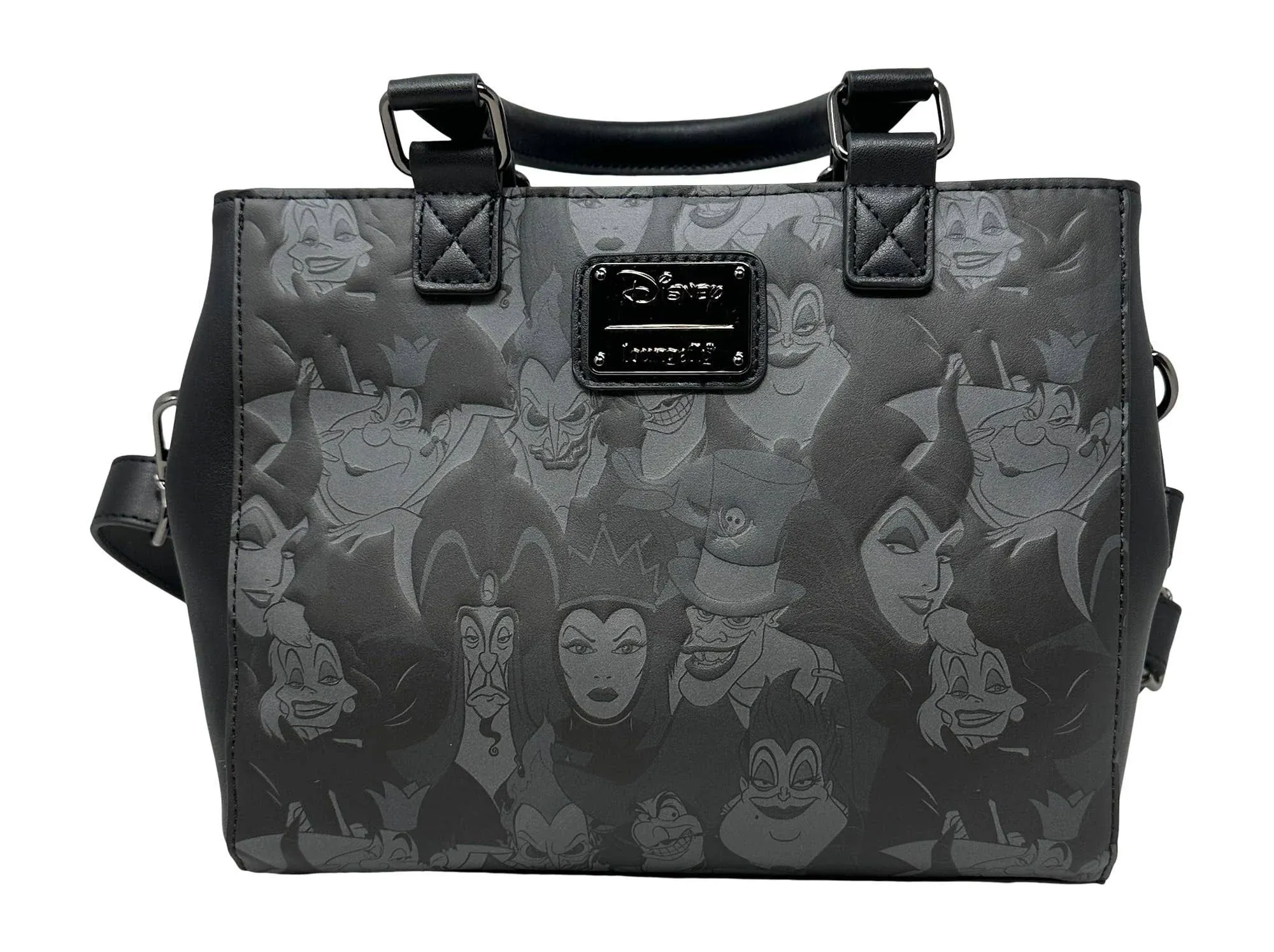 Loungefly | Loungefly Disney Villains Debossed Allover Print Crossbody Satchel Handbag Purse | Realry