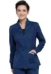 Cherokee Workwear WW301 Zip Front High-Low Jacket - Navy, 4XL