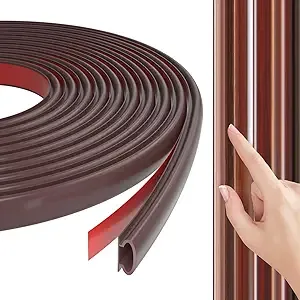 19.6 Ft Rubber Door Weather Stripping Door Seal Strip For Doors &amp; Windowsselfadh