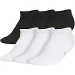 Adidas Women's 6 Pack Superlite No Show Socks (Black/Grey/White)