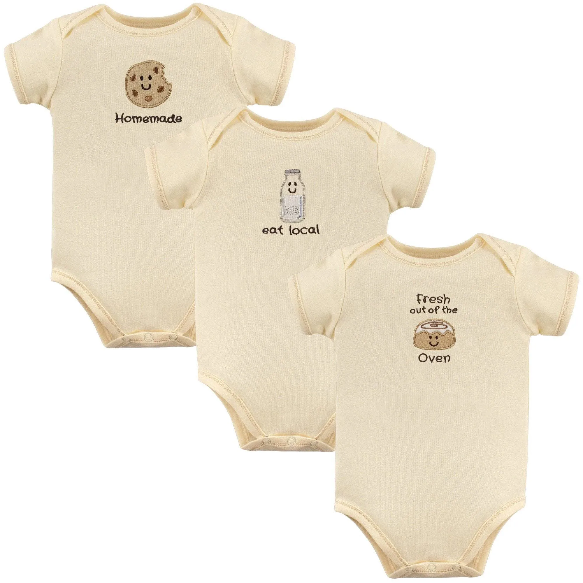 Touched by Nature Organic Cotton Bodysuits Oven / 0-3 Months