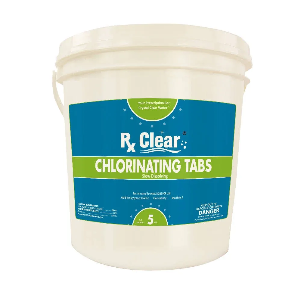 RX Clear 3" Stabilized Chlorine Tablets, 20 lbs.