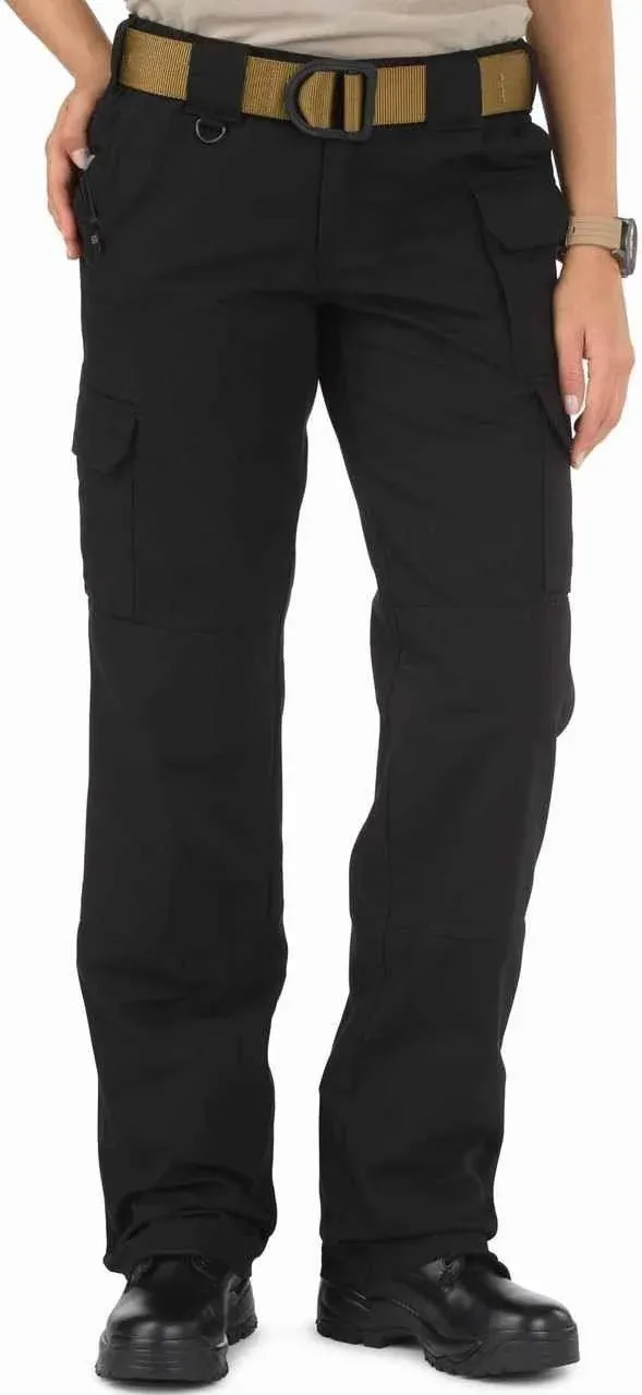 5.11 TACTICAL Tactical Pants: Size S, Black, Fits 33 in Waist, 100% Cotton Canvas Material, Gen